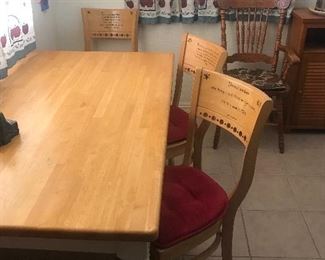 Table and chairs
