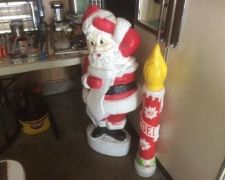 Blow mold santa