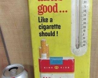 Metal Winston Cigarettes Thermometer