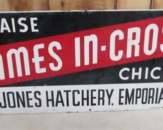 Metal Chick Hatchery Sign