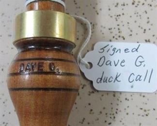Signed Dave G. Duck Call
