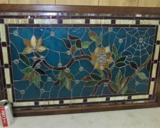 Framed Stain Glass Window