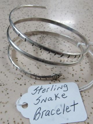 Sterling Snake Bracelet