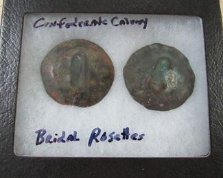 Confederate Calvary Bridle Rosettes