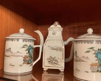 One of many tea sets from Hong Kong