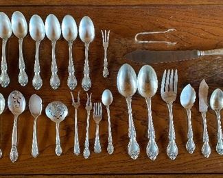 More misc. sterling flatware and serving pieces 