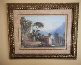 Large double matted & framed scenic print https://ctbids.com/#!/description/share/209093