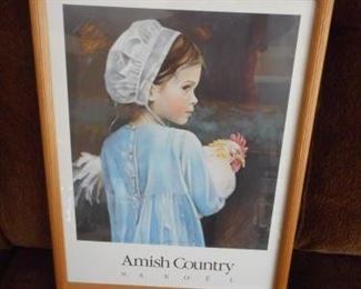 Signed print of "Amish Country" by N.A. Noel - framed https://ctbids.com/#!/description/share/209121