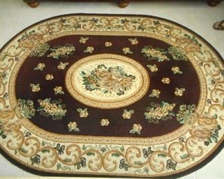 Oval 6' x 9' "Kingdom" rug by Persian Weavers https://ctbids.com/#!/description/share/209143