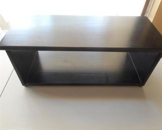 Black wood TV stand - 26" wide           https://ctbids.com/#!/description/share/209201