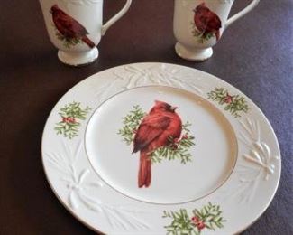 Lenox - Cardinals 2 mugs & plate https://ctbids.com/#!/description/share/209331