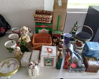 Lot of 32 pc Christmas items - water globes, boxes, mugs more       https://ctbids.com/#!/description/share/210030