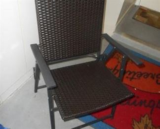 Lot of 2 dark brown patio chairs https://ctbids.com/#!/description/share/210479