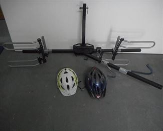 Very nice vehicle double bike rack w/2 helmets https://ctbids.com/#!/description/share/210490