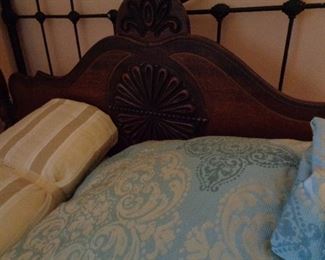 headboard of vintage bed