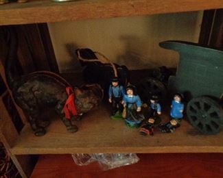 cast iron cat & cast people