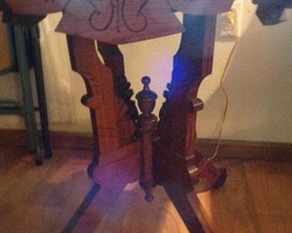 base of lamp table, walnut