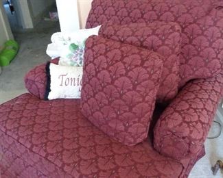 side chair w/2 cushions