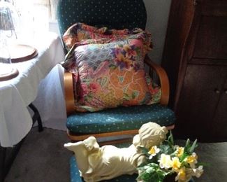 glider rocker w/ottoman