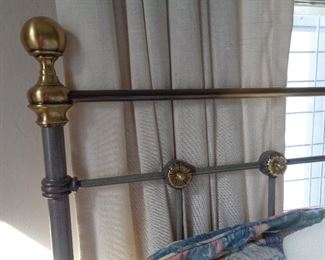 closeup of bed headboard