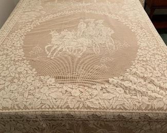 Lace and tulle full size bedspread