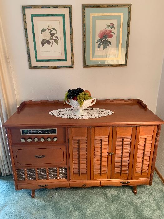 Curtis Mathes tv, stereo cabinet. 