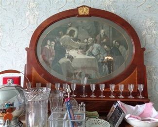 Circa 1930's Back Bar with Last Supper inset