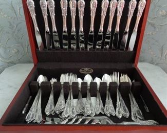 1930's Vintage Rose Point  Wallace Sterling 103 pieces