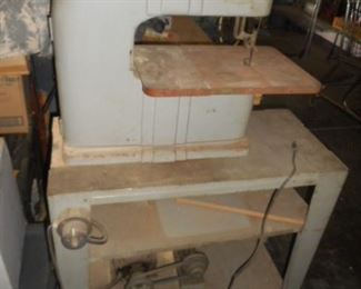 Vintage Band Saw with stand