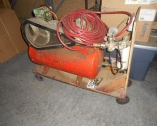 Air Compressor on movable base