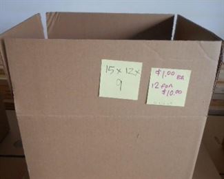 15" x 12" x 9" boxes by the bundle