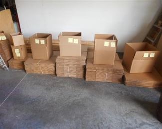 Bulk cardboard boxes available by the bundle