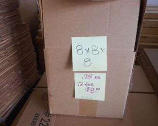 8" x 8" x 8"  boxes by the bundle