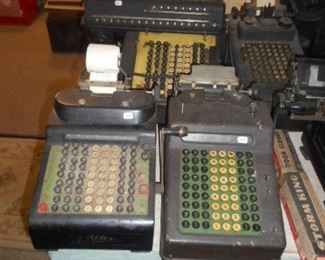 Vintage adding machines