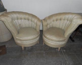 Vintage art deco  chairs.  Offers being taken.