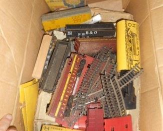 HO scale model railroad set