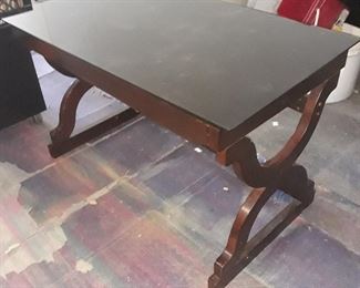 Glass top cover table