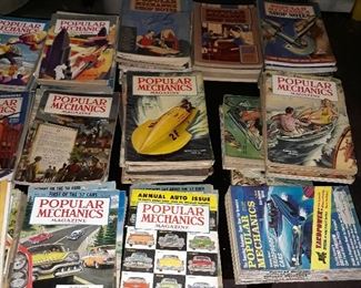 Popular Mechanics magazines  , 1930s, 1940s, and 1950s