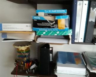 Basic paper related office supplies 
