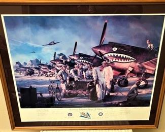 Flying Tigers Autographed Poster
