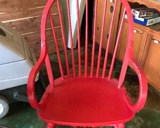 Decorative red chair 
