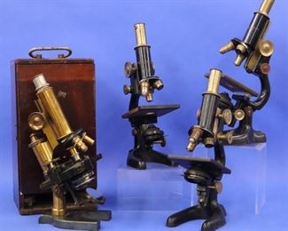 Microscopes by Spencer Lens, Bausch & Lomb
