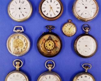 Group of Pocket Watches: Century, Waltham, Lonville, etc. 