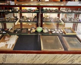 19th c. Atlases, Pocket Watches, Inkwells, Sterling Jewelry,  etc.