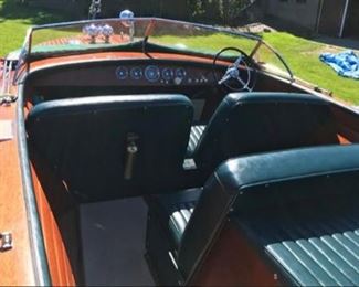 1956 Utility Continental Wooden Boat. 23 foot.
