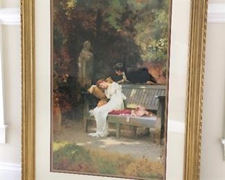 Gorgeous framed large painting originally $325 asking $100