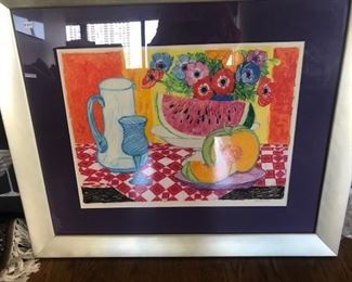 Fred Nessup craypa signed by artist $350