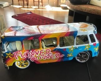 VW Folk Art Bus signed Milton Cruz $75