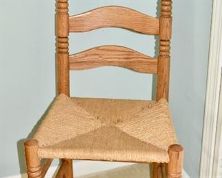 Ladderback Chair w/Rushed Seat