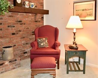 HICKORY Taverne Wing Chair & Ottoman